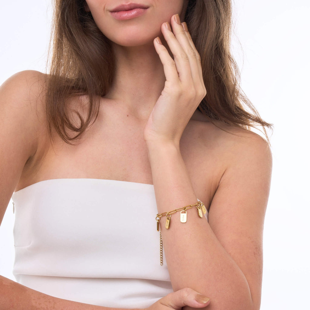 Personalized charm bracelet