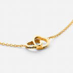 Personalisierte Doppelherz-Halskette