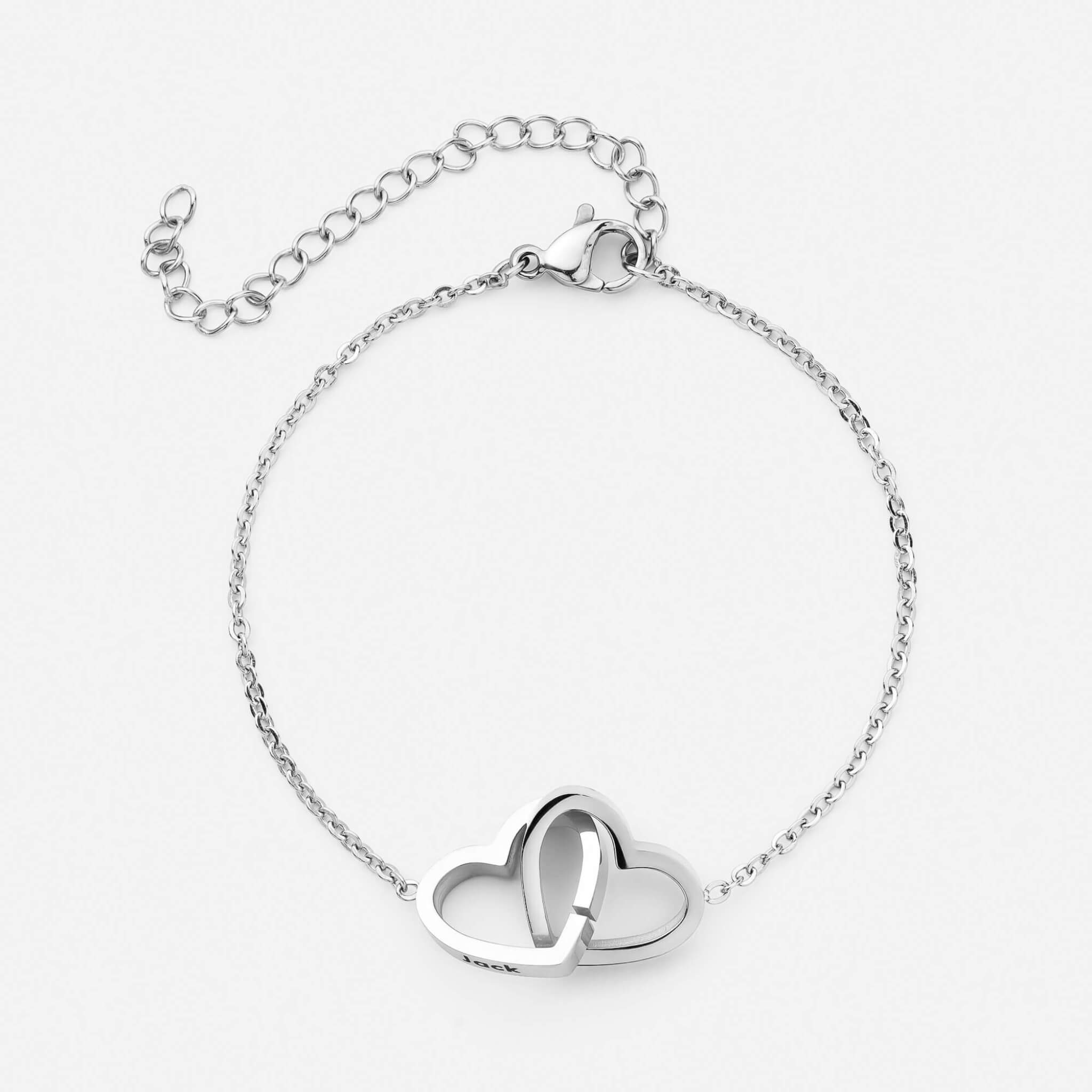 Personalized Heart Bracelet