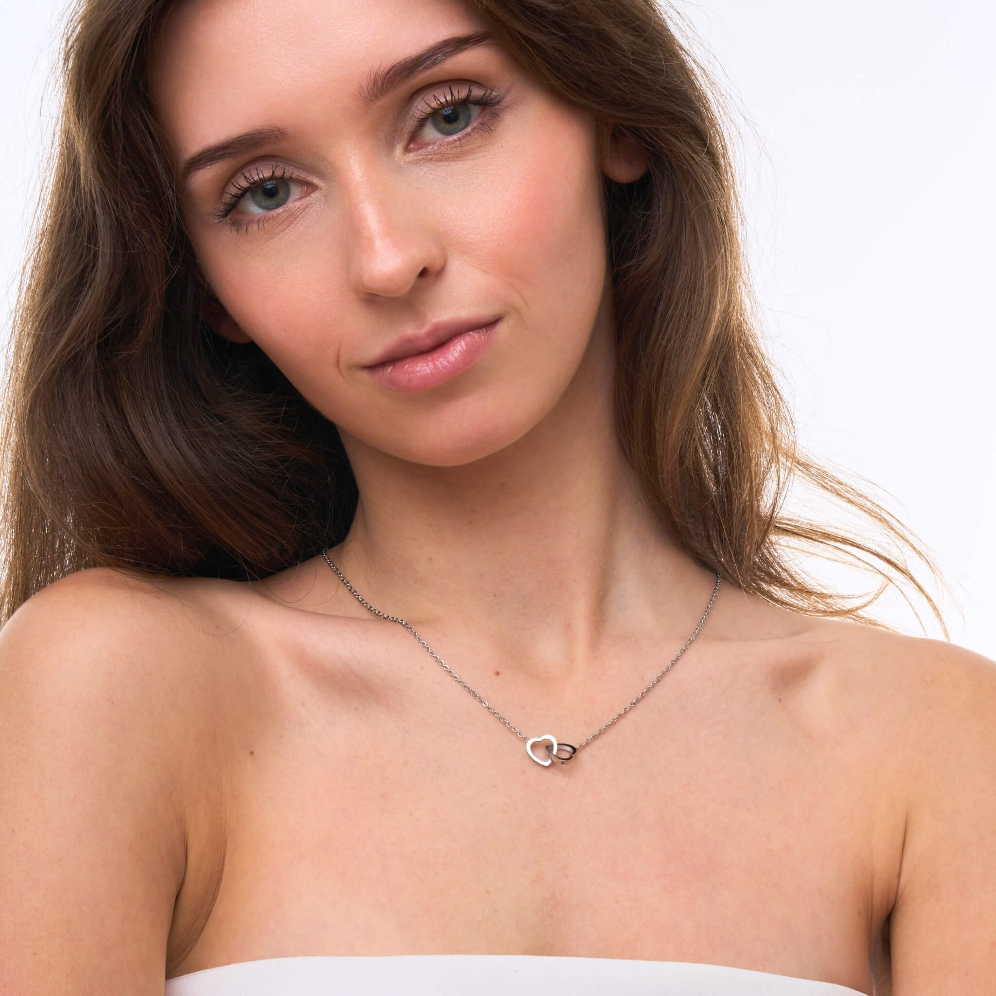 Personalisierte Doppelherz-Halskette