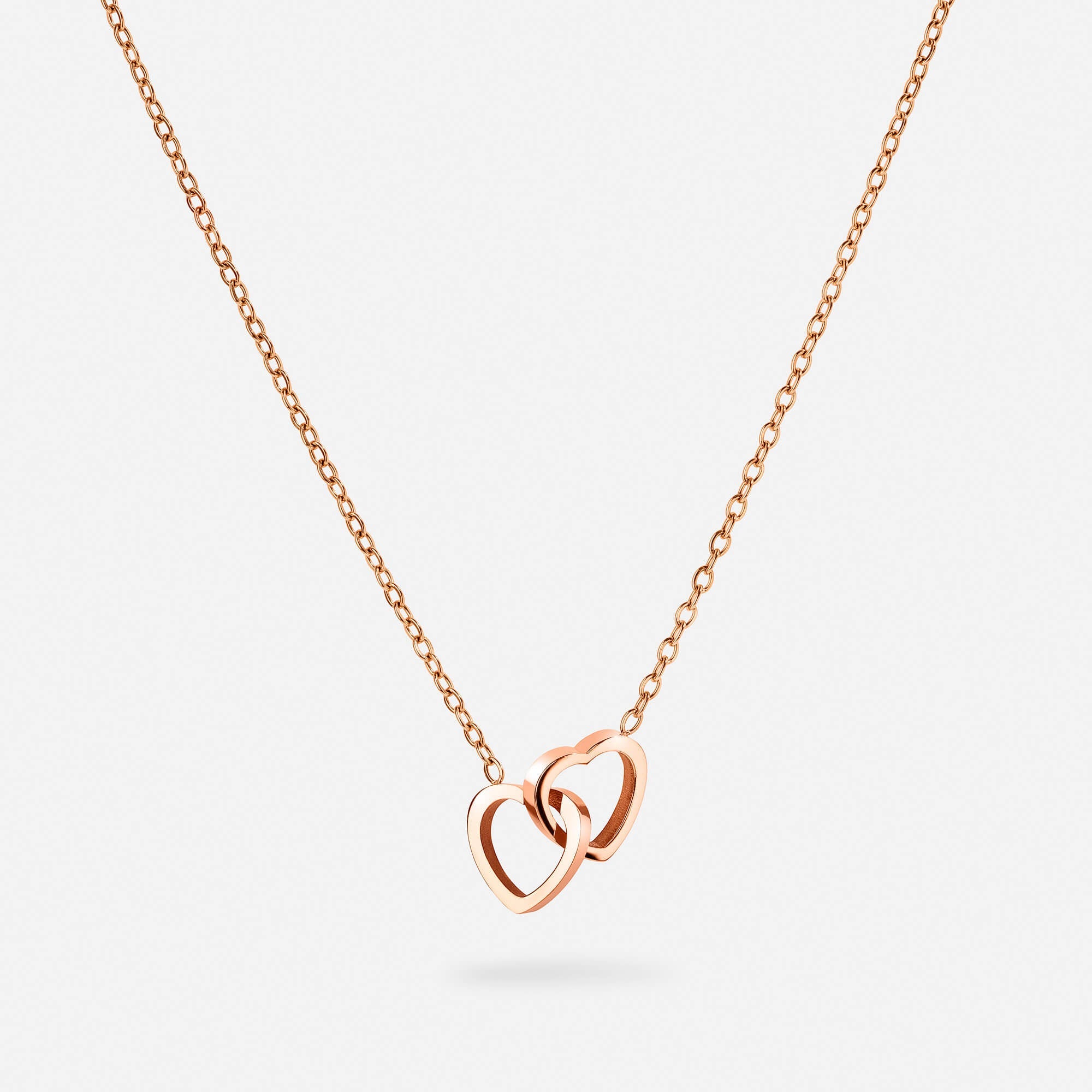 Personalisierte Doppelherz-Halskette