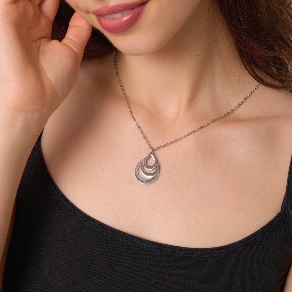 Personalisierte Tropfen-Halskette