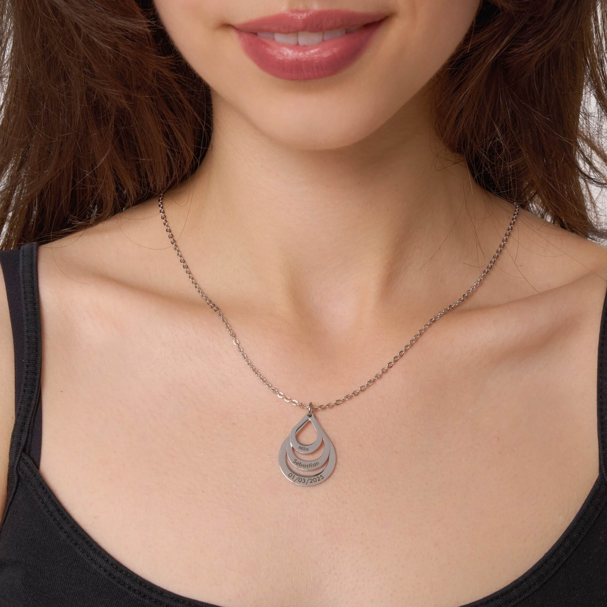 Personalisierte Tropfen-Halskette