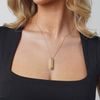 Personalized message necklace