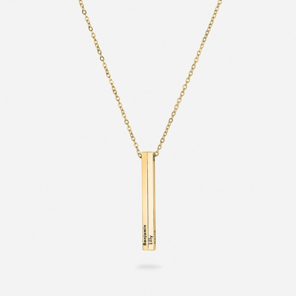 Personalisierte vertikale Namenshalskette