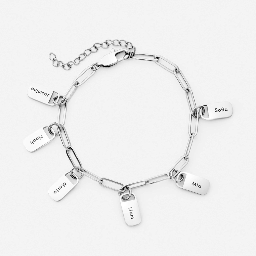 Personalized charm bracelet