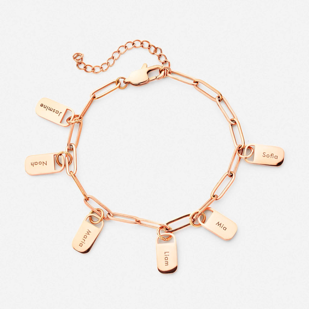 Personalized charm bracelet