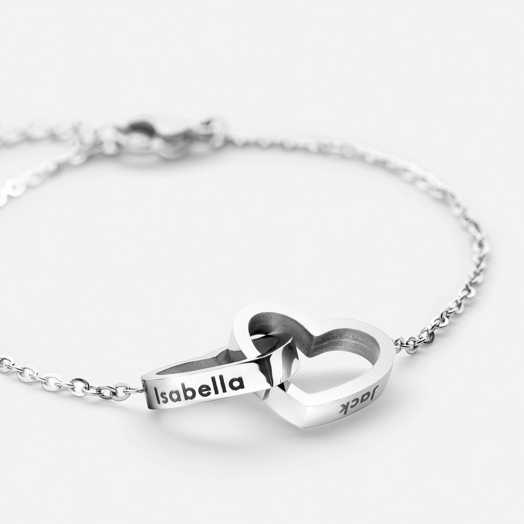 Personalized Heart Bracelet