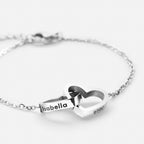 Personalized Heart Bracelet