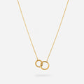 Double hoop necklace
