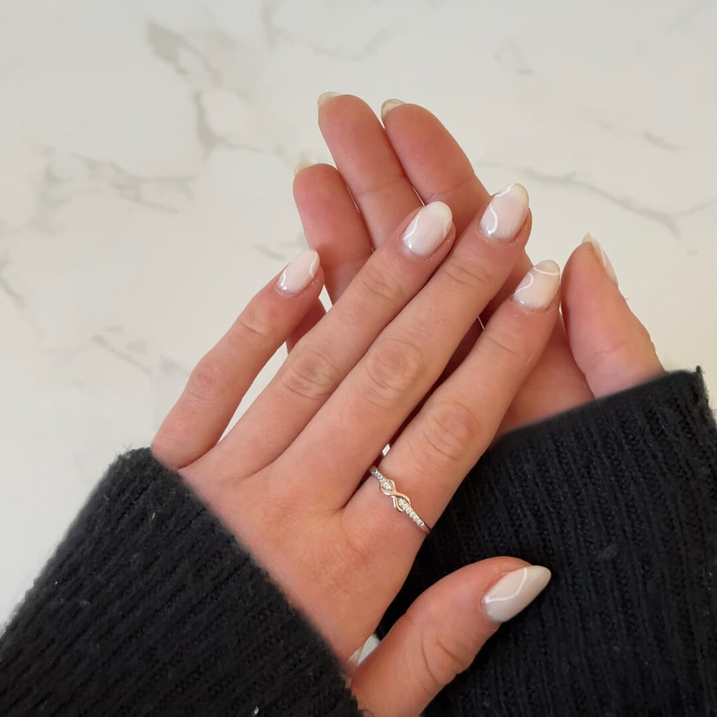 Personalisierter ewiger Liebes Ring