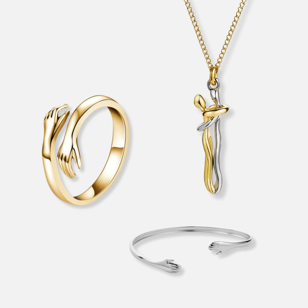 Umarmungs Ring, Umarmungs Halskette & Umarmungs Armband